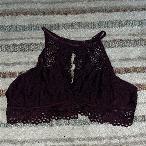 Aerie Purple Cut Out Bralette